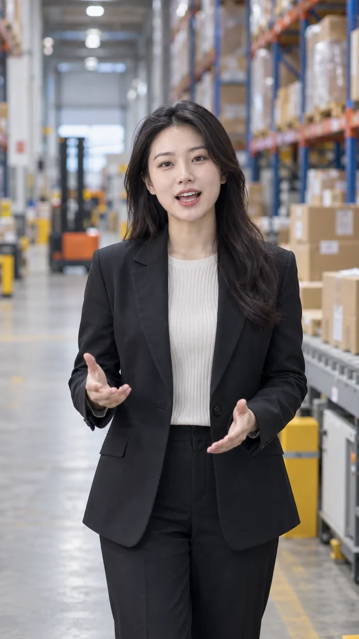 物流仓库里的企业服务介绍示例